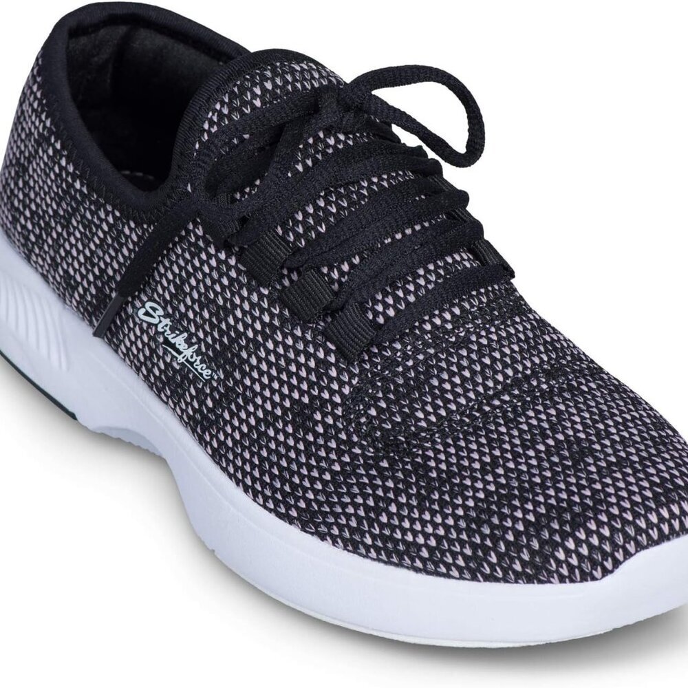 Women's Athletic Bowling Shoes Mesh Leather Sole Lace-up Lightweight Comfort - Picture 5 of 5